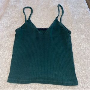 brandy melville green top sz s/xs